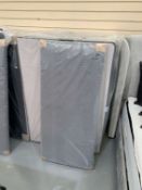 Grey Double Bed Divan Base and Headboard