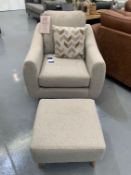 Picton Armchair and Matching Footstool