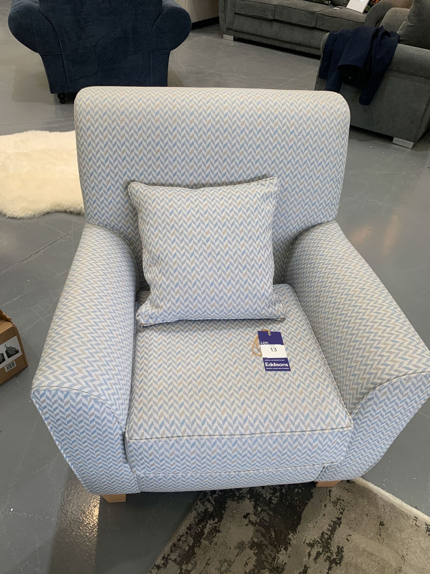 Newbury Accent Chair with Cushion - Image 2 of 3