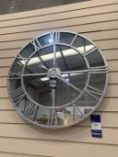 Mirror Clock c.85cm diameter