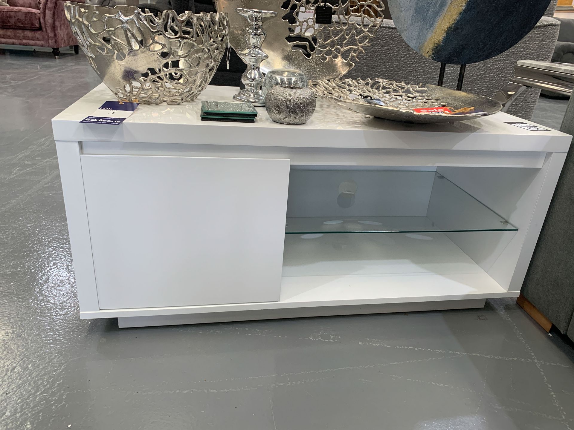 White Gloss TV Cabinet