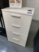 White Chest of 4 Drawers