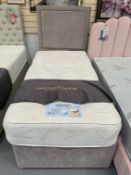 Dreamvendor Single Ottoman Bed with Memory Foam Mattress
