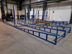 Twin sided sheet glass stock rack