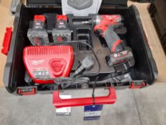 Milwaukee M12 FID battery operated drill set, to case, with charger