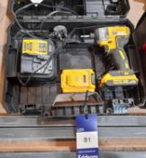 Dewalt DCF787 battery operated drill set, to case