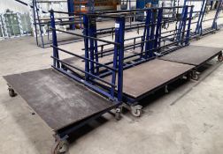 5 x Sheet stock trolleys (App. 1800 x 900)