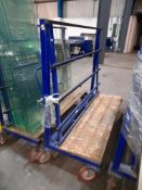 5 x Mobile A Frame stock trollies, with contents (Buyer must removal all)