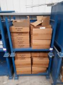 2 x Open fronted stackable stillages (900 x 600), and contents, to include large quantity of