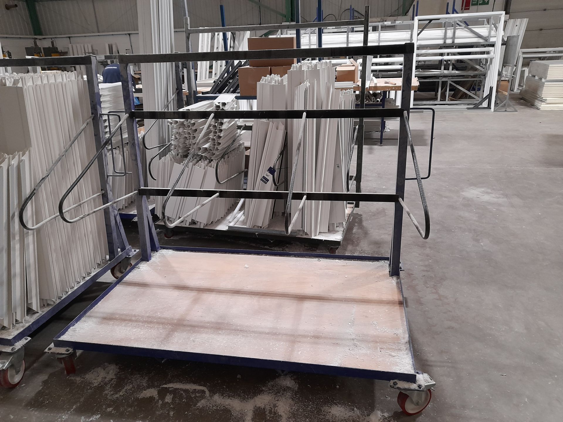3 x Sheet stock trollies (Contents not included)
