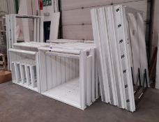 Large quantity of uPVC window frame enclosures