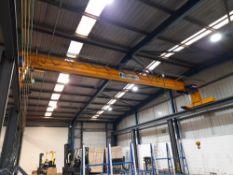 Technical Crane Ltd single girder gantry crane, Crane ID 15511, with Morris hoist & pendant