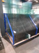 2 x Mobile glass sheet stock trolleys, with contents (Buyer must removal all)