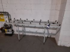 Roller infeed table, approx. 670mm x 2500mm