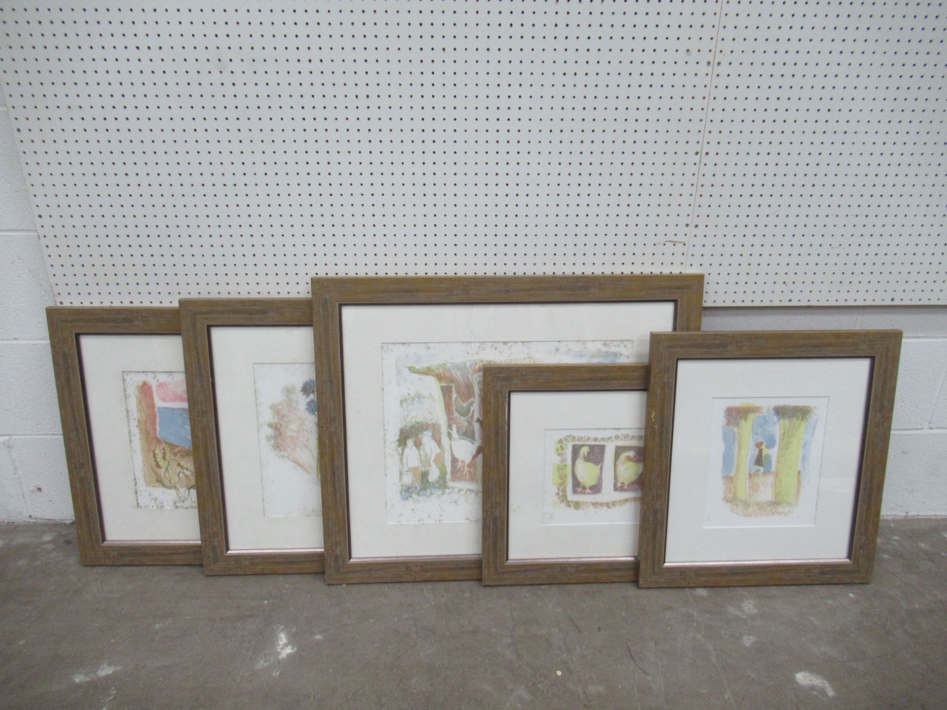 5x Tessa Newcomb Lithographs - sizes vary