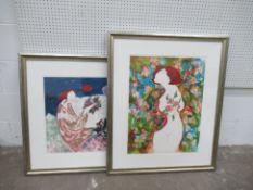 2x Linda Le Kniff Signed Limited Edition Lithographs