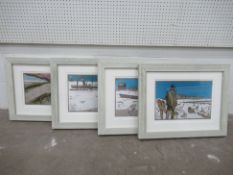 4x Billy Childish Giclee Prints