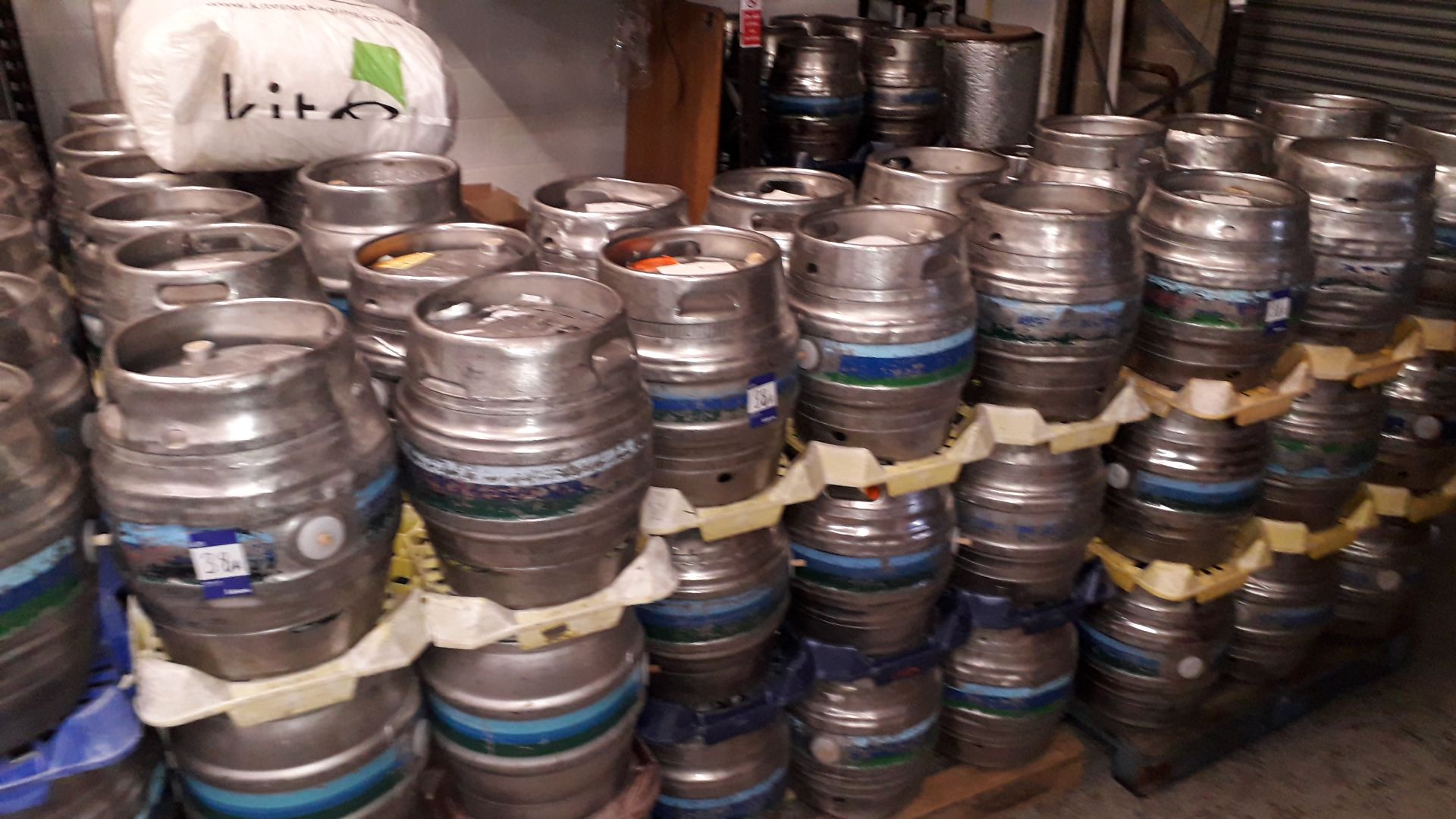 Approx. 110 x 9 Gallon Stainless Steel Beer Kegs and Quantity of Keg Pallets - Image 2 of 4
