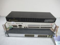 Cisco 3750G 24 Channel Switch Console, Lucent Technologies Metropolis AM 16 Channel Switch Module an