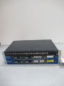 Juniper 48 and 16 EX2200 POE (1) and SRX240 (2) Channel Switches