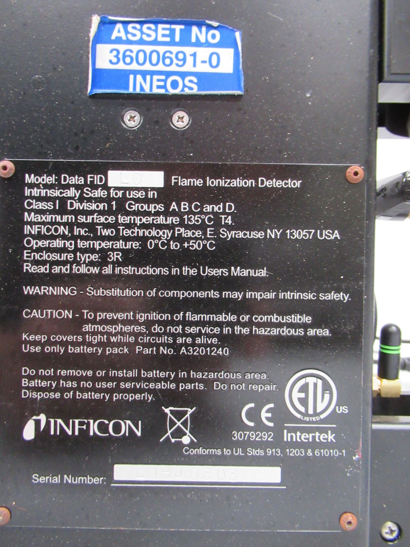 Inficon DataFID Portable Flame Ionization Detector - Image 6 of 6