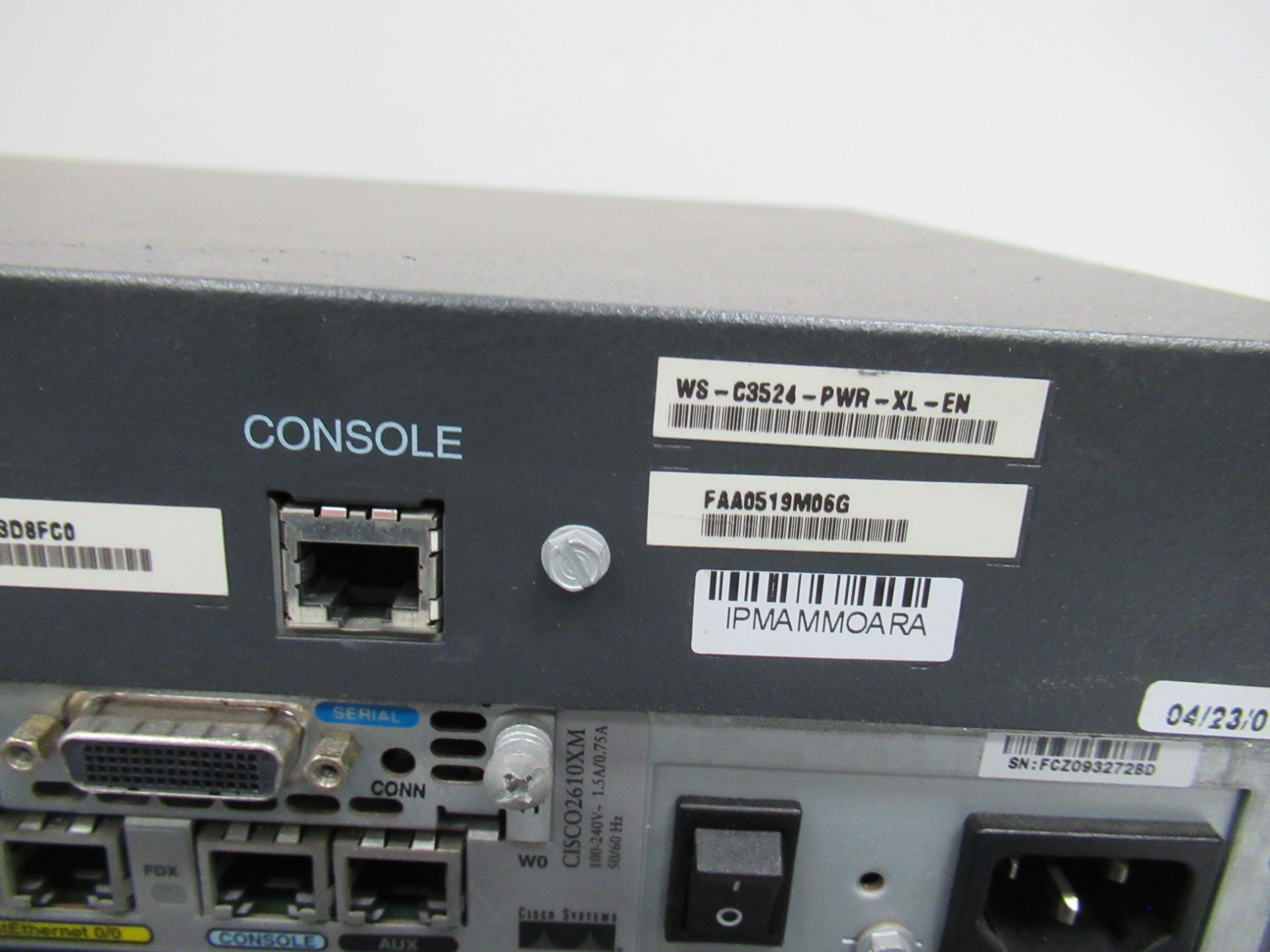 Cisco 3800 Series Console, Series 3500 XL Channel Switch and 2600 Console - Image 4 of 5