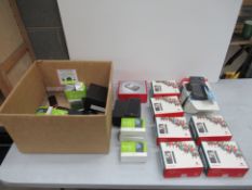 Qty of Handheld Electronics including Blackberry Mobile Phone, Dymo Label Maker, Vodaphone 625 Mobil