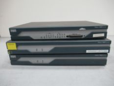 3x Cisco 1800 Series (1801 & 1842) Consoles