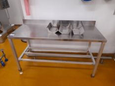 Stainless Steel prep table (1500 x 600)