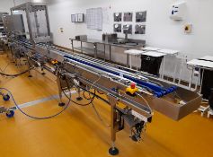 Packaging Automation Twin Lane Packaging Conveyor Line, Serial number 00178 (2020) with Control