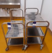 2 x Stainless Steel Trolley’s