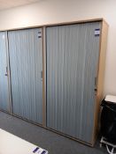 2 x tambour fronted cabinet (2000x1000x500) (contents not included)