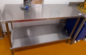 2 x Various Stainless Steel prep tables