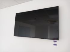 Samsung 48” TV (wall mounted) with remote