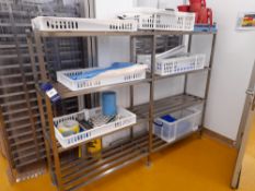 Stainless Steel 4 Tier Shelving Unit (2000 x 400)