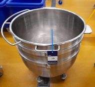 Escher Large stainless steel mobile mixing bowl