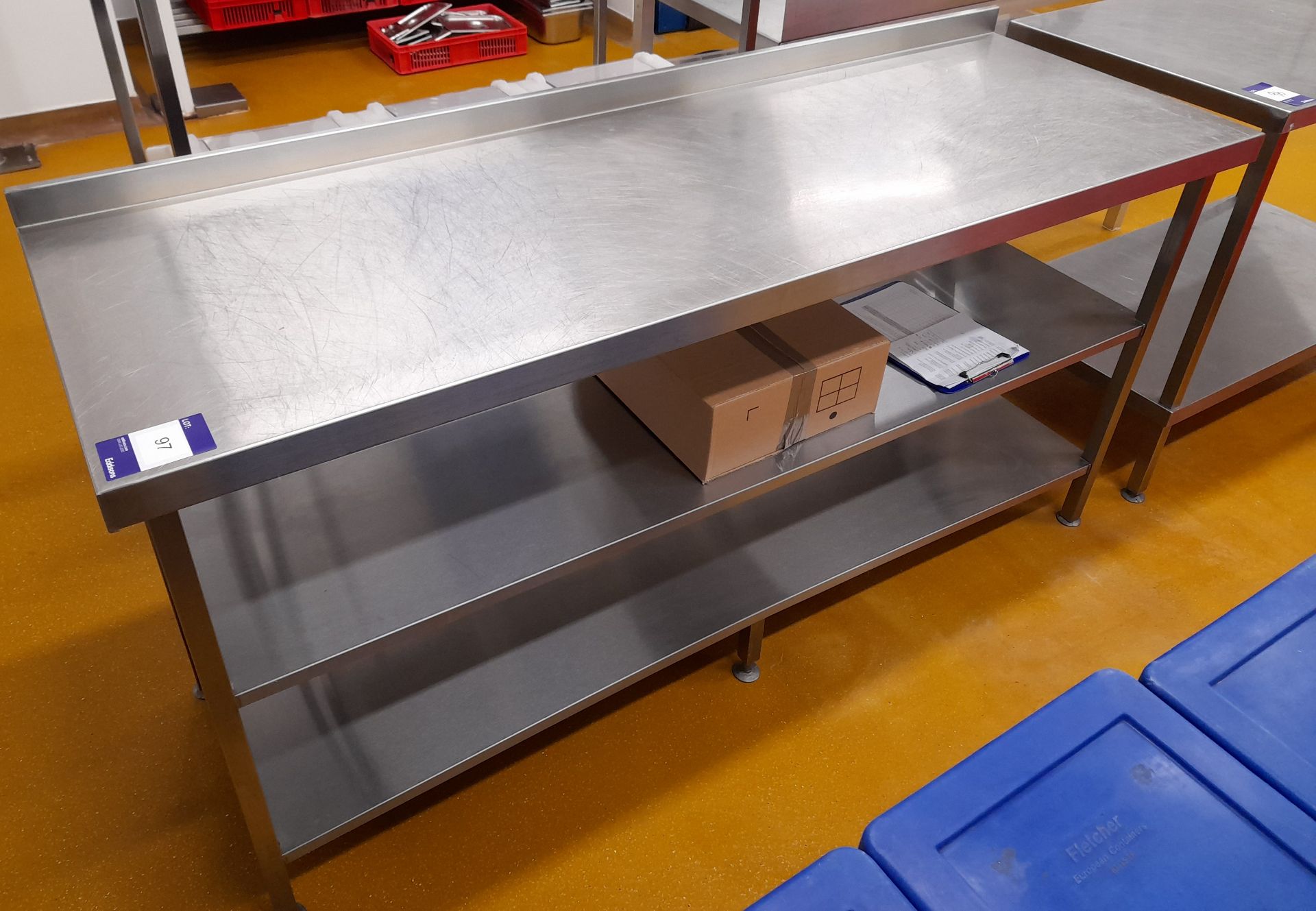 2 x Various Stainless Steel prep tables