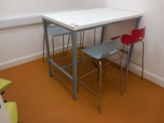 High table with 4 x stools (1400x800x1100)