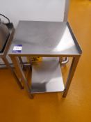 3 x Various Stainless Steel prep tables (800 x 500, 550 x 550, 1200 x 750)