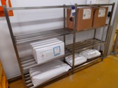 Four Tier Stainless Steel Shelving Unit (2100 x 400)