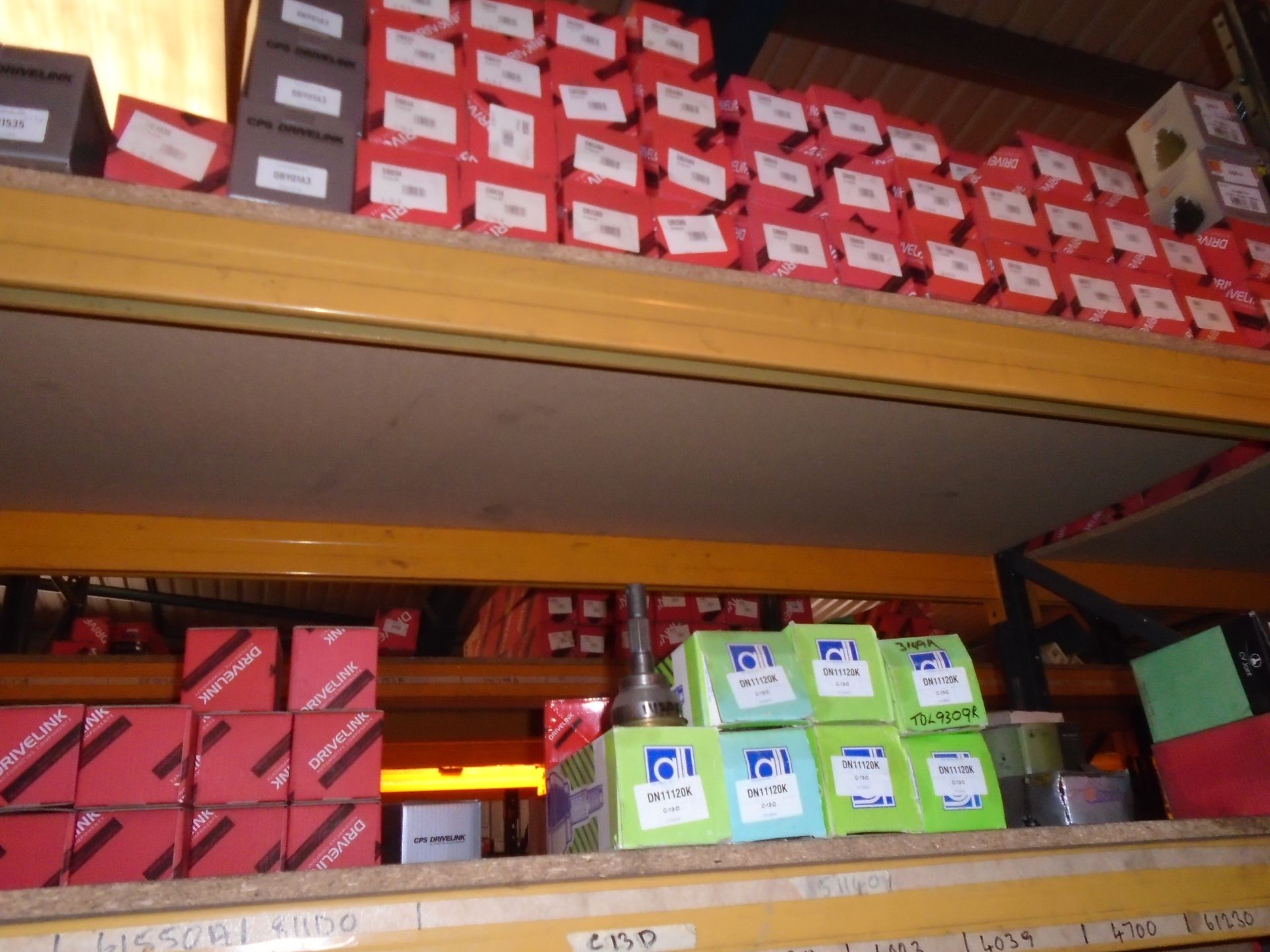 Various CV Joint Kits, CV Boot Kits, CV Gaiter Kits to Row C – Located Mezzanine Floor, Racking - Image 3 of 4