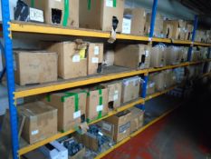 Large Quantity of Various CV Rubber Boot to 5 Bays of Racking (Racking not included)