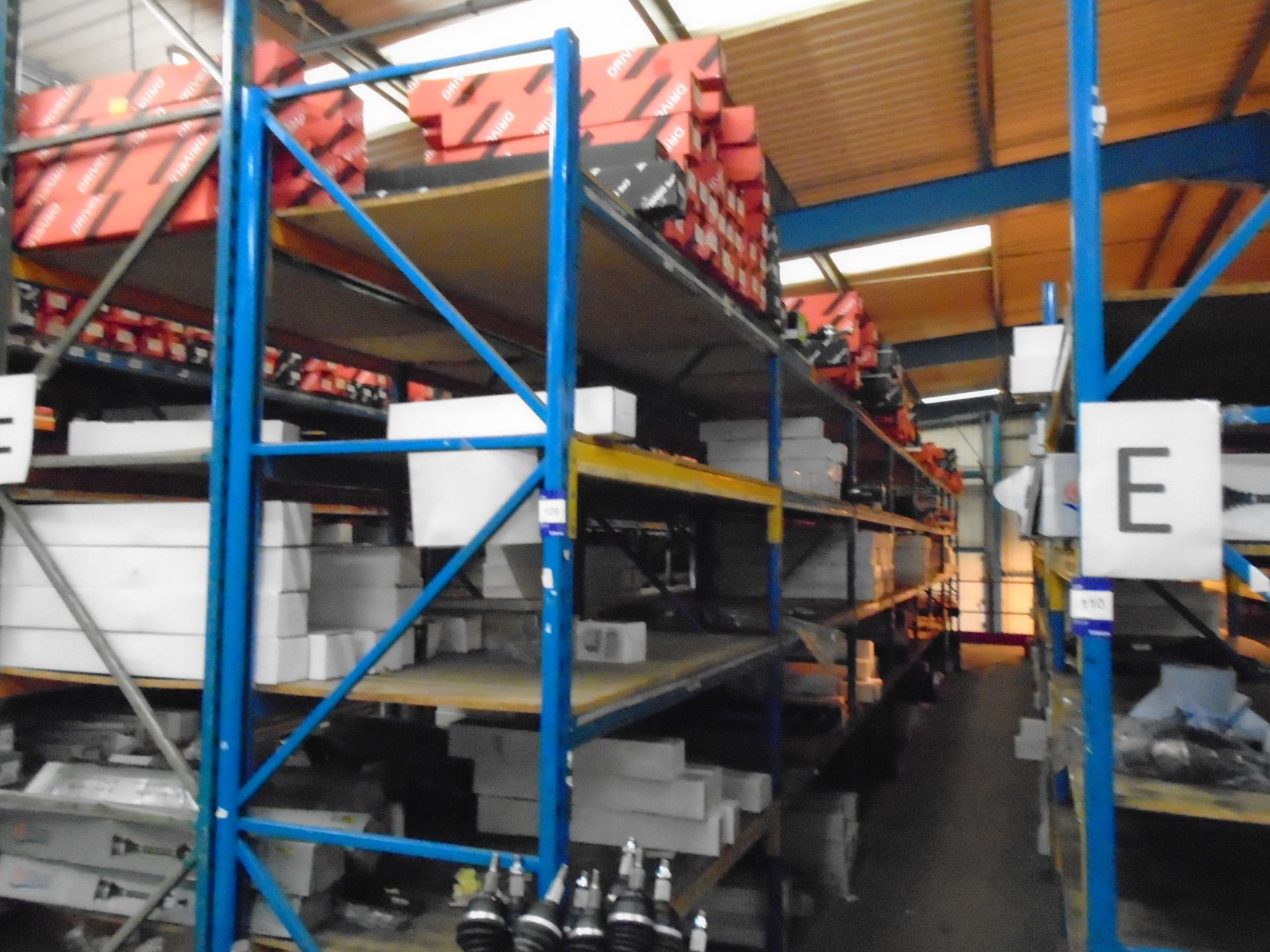 Large Quantity Assorted Drive Shafts to 6 x Bays – Located Mezzanine Floor, Racking not included