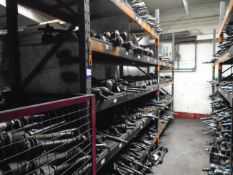 Quantity to 2 x Bays Various Drive Shafts (Used) -(Racking not included)
