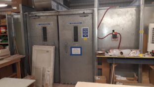 Galvanised Steel Spray Booth (Approx 4m x 4m) and Drying Room (Approx 4m x 2m) with extraction to