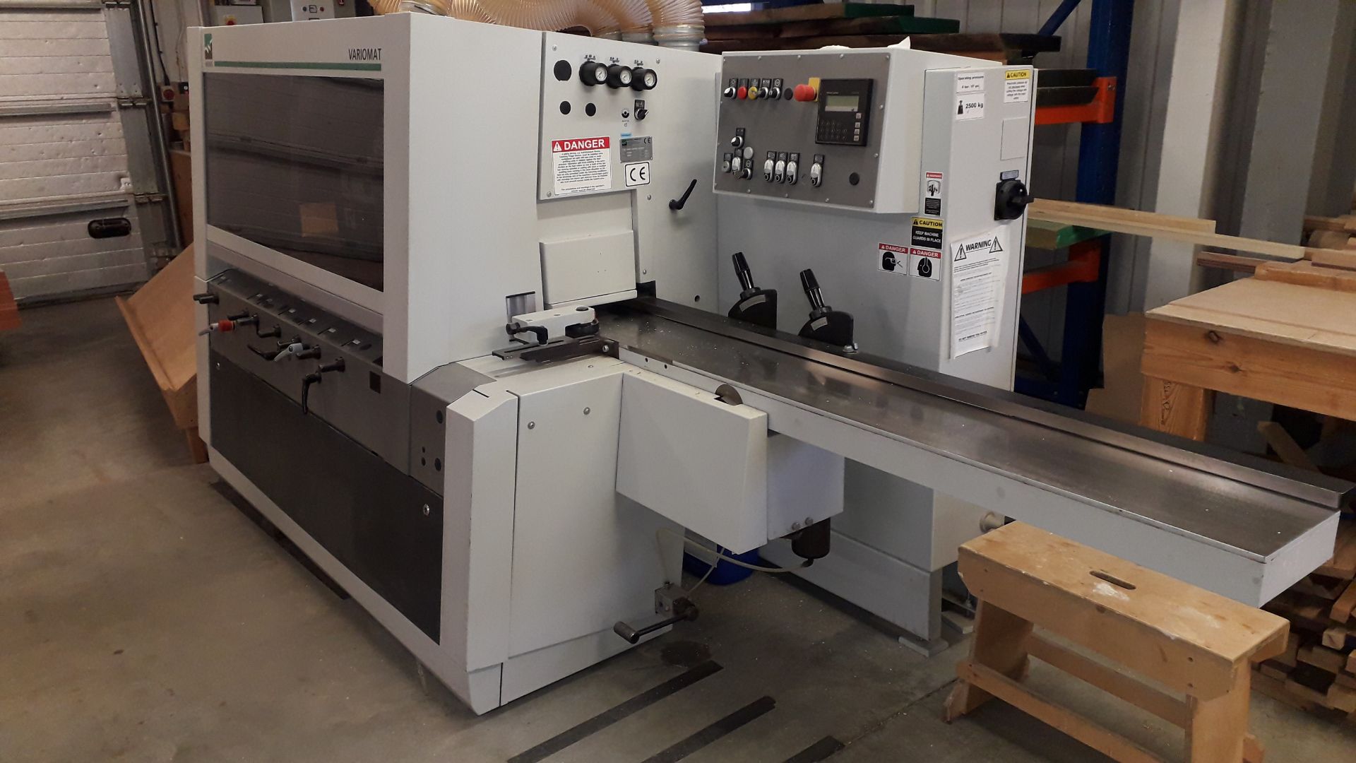 Weinig Variomat 5 Head Planer, (2011) S/N 116009 with quantity of blocks to cupboard and a - Image 4 of 13