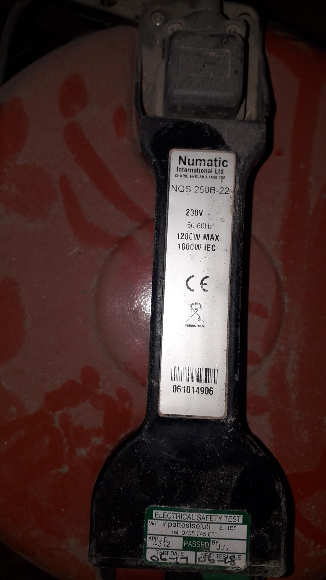 Numatic NQS 250B-22 Steel Cased Vacuum, S/N 061014906 - Located on 1st Floor - Image 2 of 2