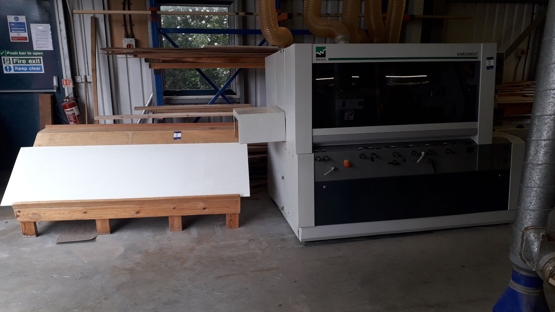 Weinig Variomat 5 Head Planer, (2011) S/N 116009 with quantity of blocks to cupboard and a - Image 11 of 13