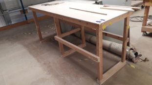 3 x Timber Workbenches, Approx 2,000 x 1,000 (Loca