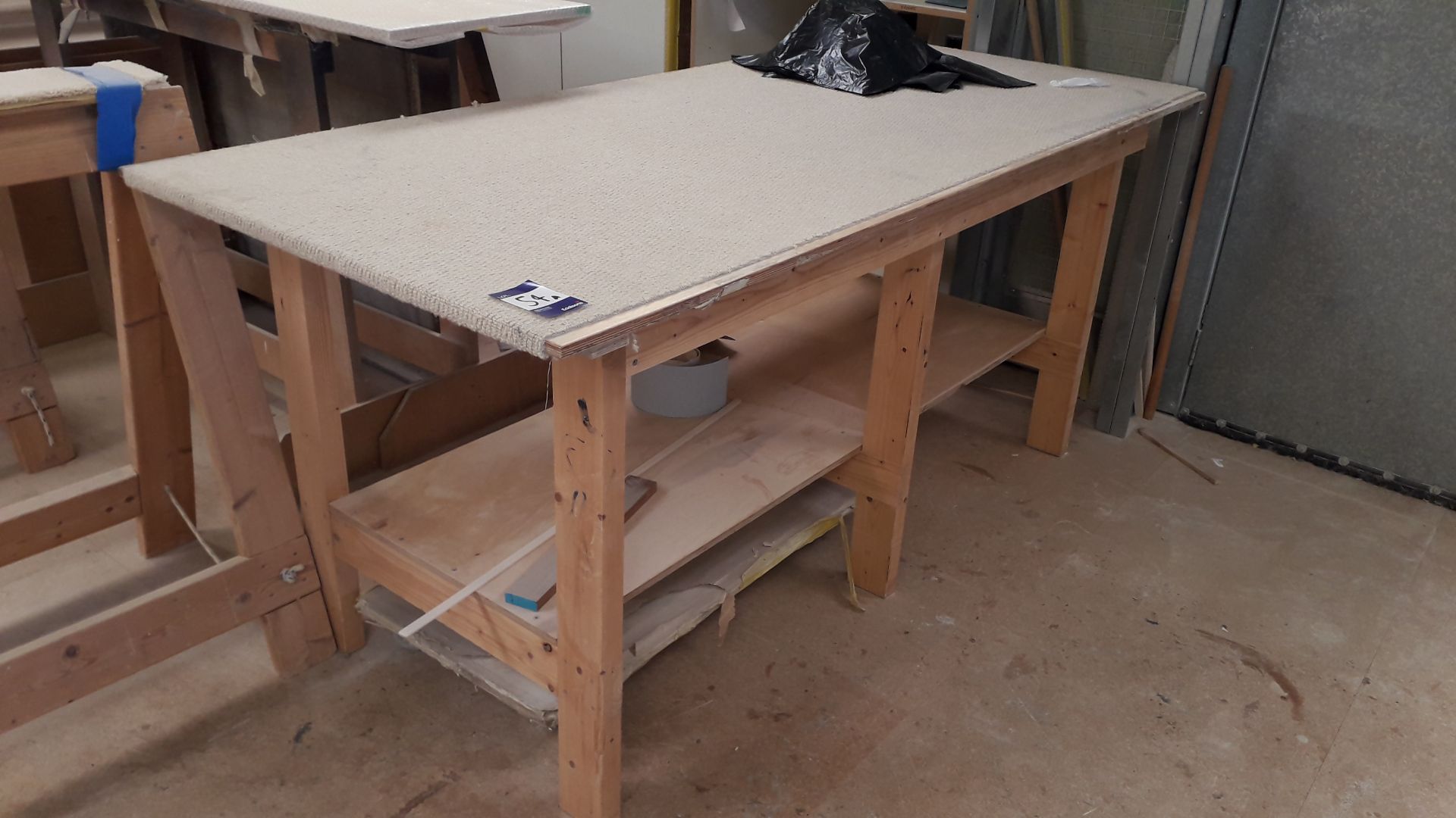 3 x Timber Workbenches, Approx 2,000 x 1,000 (Loca - Image 2 of 3